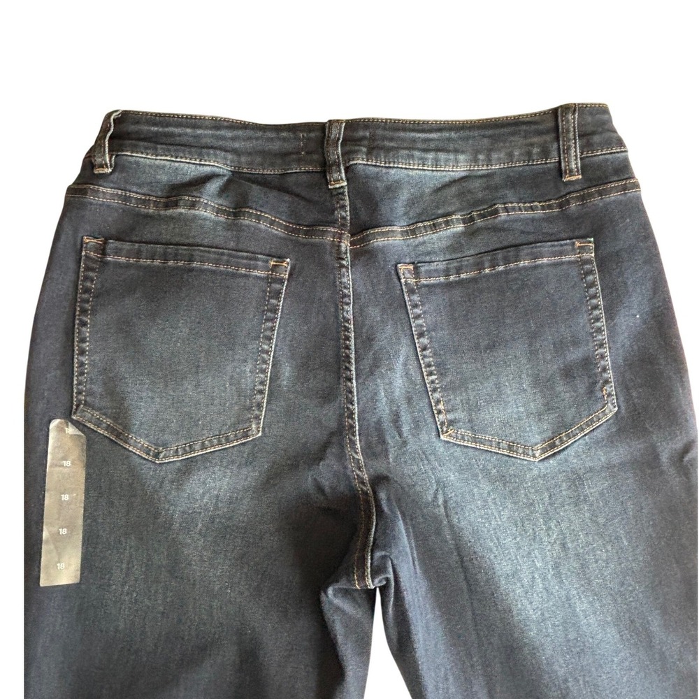 Lane Bryant Super Stretch Bootcut Jeans Dark Wash Blue Denim Plus Size 18 NWT - Picture 4 of 9